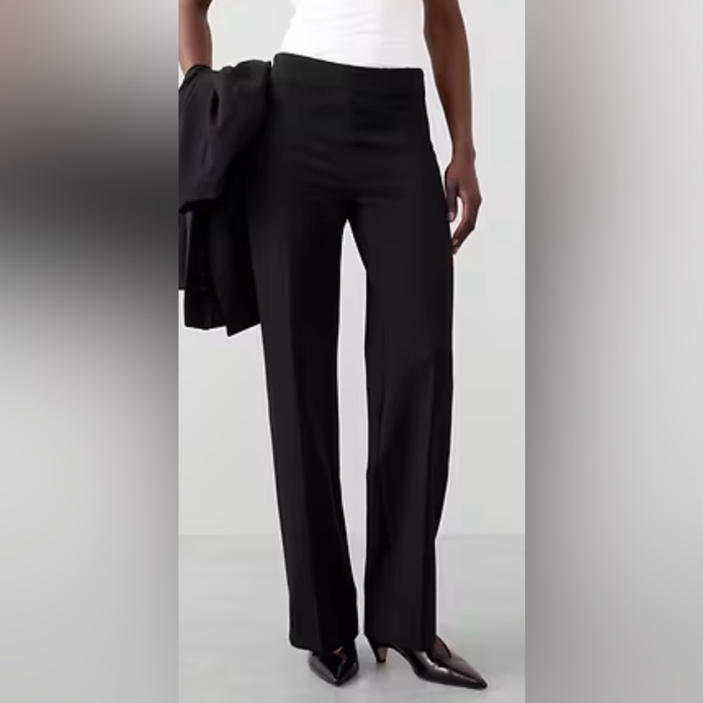 Banana republic Ponte S small black stretchy, extremely comfortable dress pants - Picture 2 of 10
